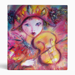 ARLECCHINO AND COLOMBINA / Venetian Carnival Masks Binder