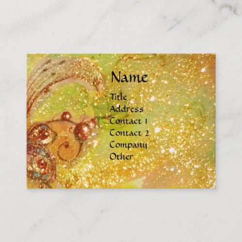 ARLECCHINO PIERO AND COLOMBINA  BUTTERFLY PLANT BUSINESS CARD