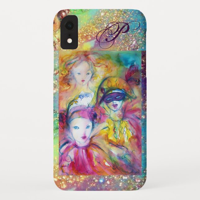 ARLECCHINO PIERO AND COLOMBINA /  MONOGRAM Case-Mate iPhone CASE (Back)