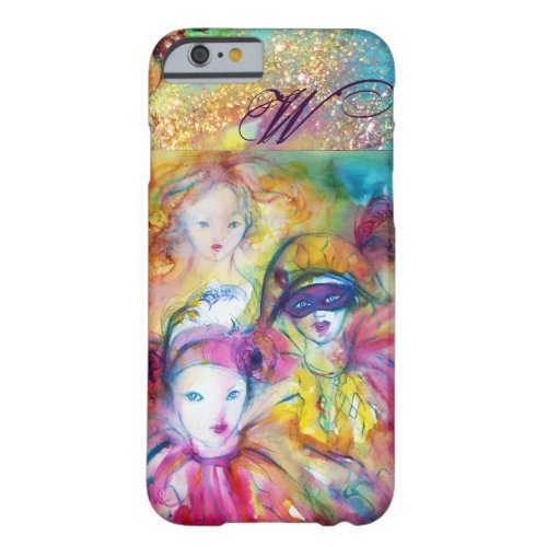 ARLECCHINO PIERO AND COLOMBINA   MONOGRAM BARELY THERE iPhone 6 CASE