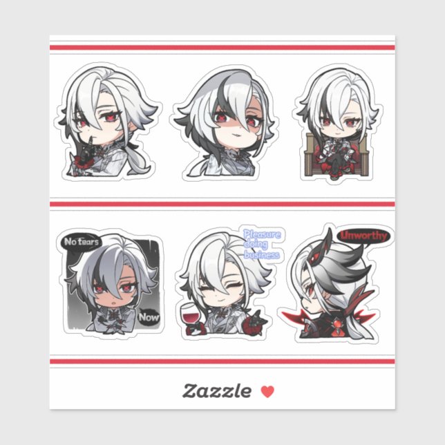 Arlecchino Stickers (Sheet)