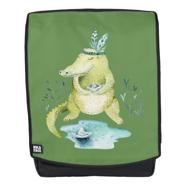 Arlena the Alligator Backpack (Front)