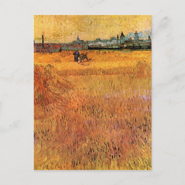 Arles View from the Wheat Fields by van Gogh Postcard (Front)