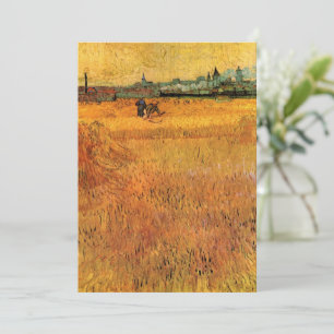 Arles: View from Wheat Fields by Vincent van Gogh