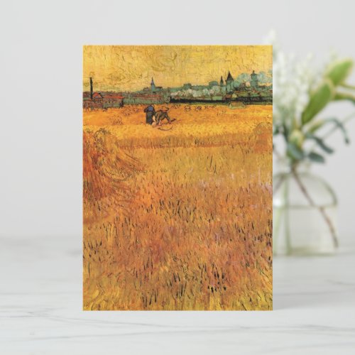 Arles View from Wheat Fields by Vincent van Gogh