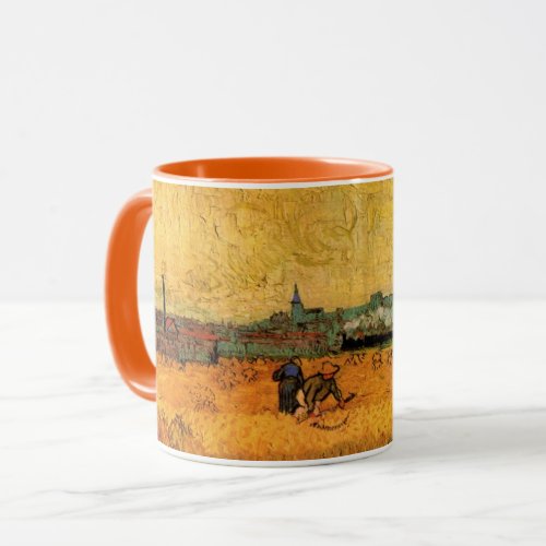 Arles View from Wheat Fields by Vincent van Gogh Mug