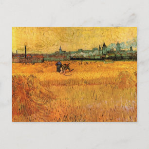 Arles: View from Wheat Fields by Vincent van Gogh Postcard