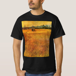 Arles: View from Wheat Fields by Vincent van Gogh T-Shirt