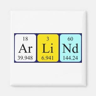 Arlind periodic table name magnet