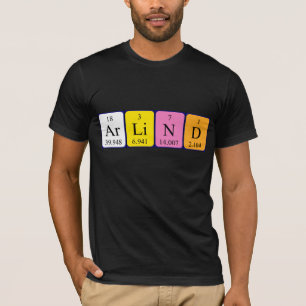 Arlind periodic table name shirt