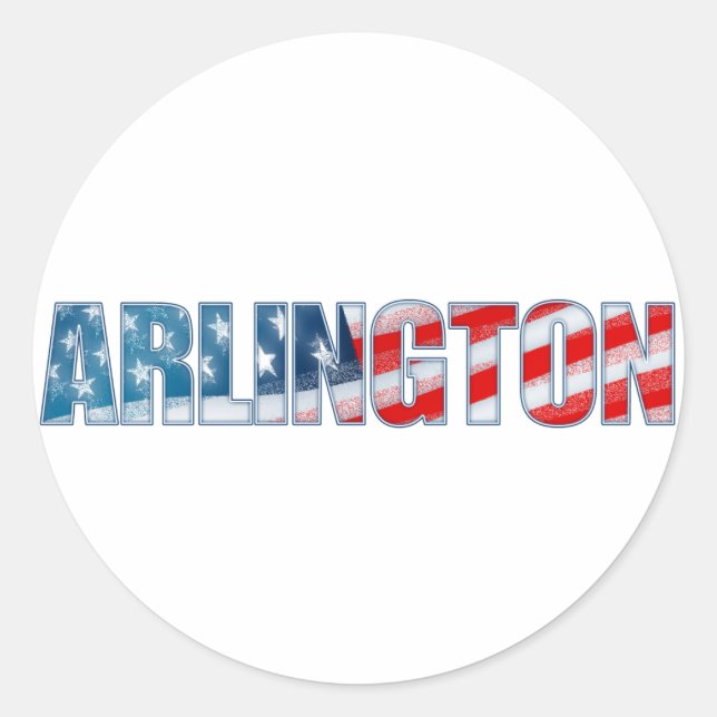 Arlington Classic Round Sticker (Front)
