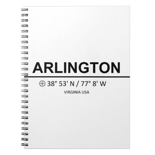 Arlington Coordinaten _ Arlington Coordinates Notebook