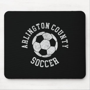 Arlington County Soccer Retro Distressed 90's Vint Mouse Pad
