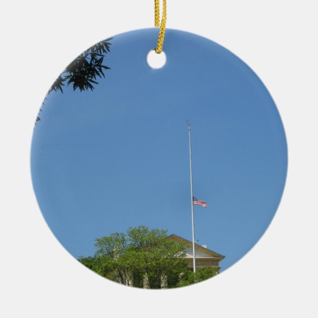 Arlington Mansion Ceramic Ornament (Front)