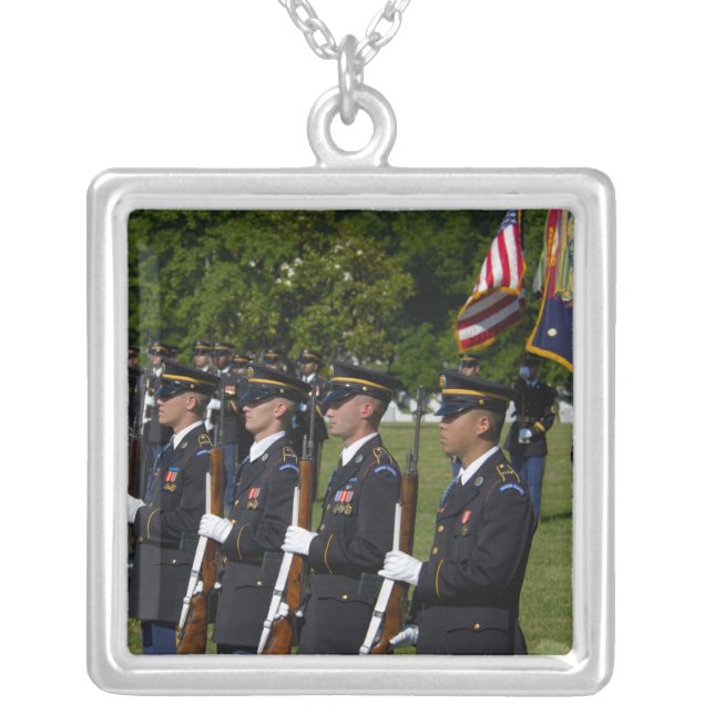 Arlington National Cemetery, Arlington, Silver Plated Necklace (Front)