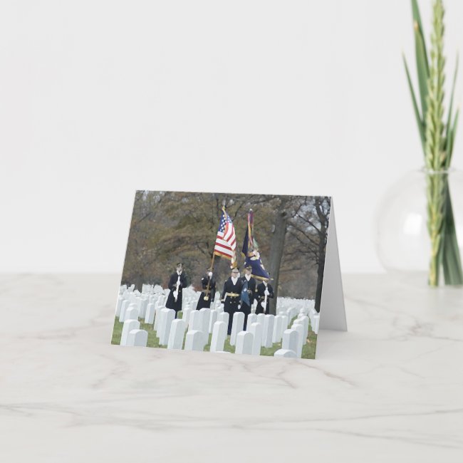 Arlington National Cemetery Honor Guard Card