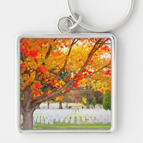 Arlington National Cemetery in Autumn Keychain