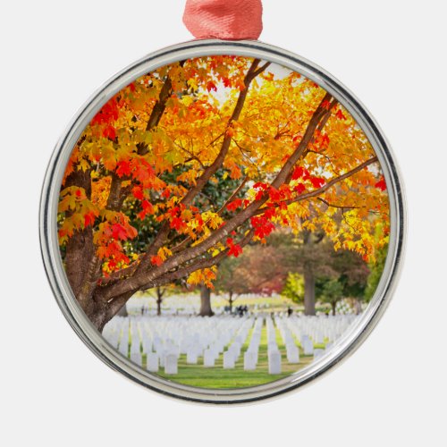 Arlington National Cemetery in Autumn Metal Ornament