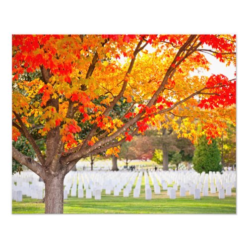 Arlington National Cemetery in Autumn Photo Print