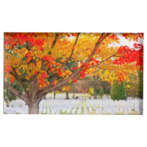 Arlington National Cemetery in Autumn Place Card Holder