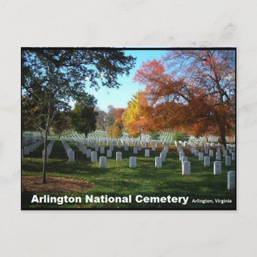 Arlington National Cemetery in Autumn Postcard