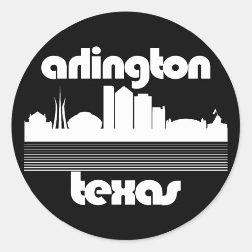 ArlingtonTexas Classic Round Sticker