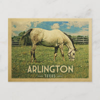 Arlington Texas Horse Farm -Vintage Travel