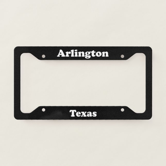 Arlington TX License Plate Frame (Front)
