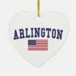 Arlington Va Flag Ceramic Ornament at Zazzle