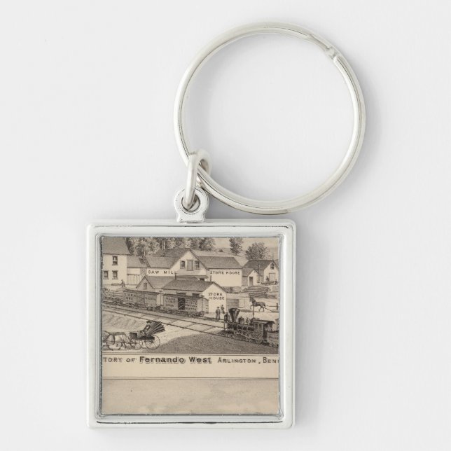 Arlington Vermont Keychain (Front)