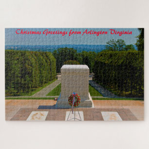 Arlington Virginia. Christmas Greetings Jigsaw Puzzle