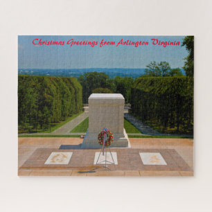 Arlington Virginia. Christmas Greetings Jigsaw Puzzle