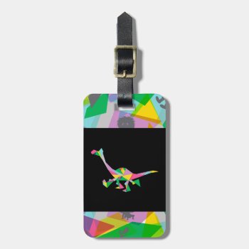 Arlo Abstract Silhouette Luggage Tag by gooddinosaur at Zazzle