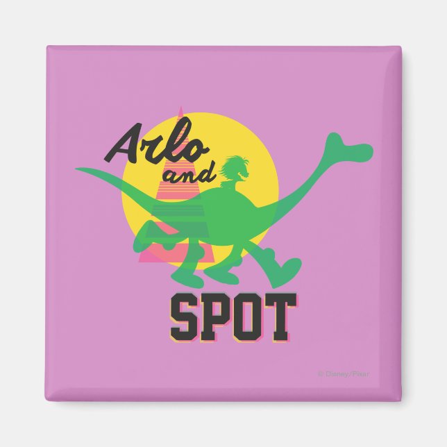 Arlo And Spot Sunset Magnet (Front)