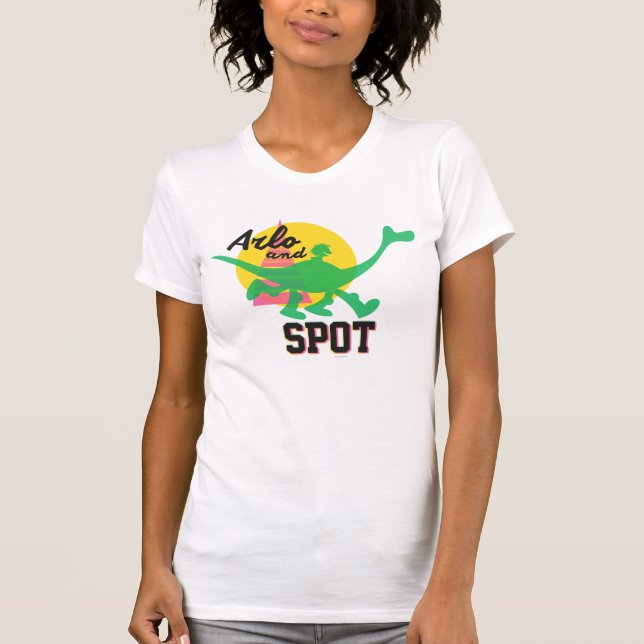 Arlo And Spot Sunset T-Shirt (Front)