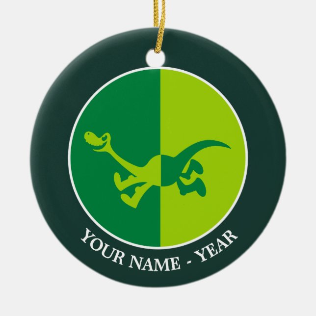 Arlo Half/Half Ceramic Ornament (Front)