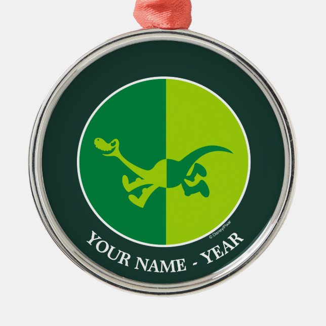 Arlo Half/Half Metal Ornament (Front)