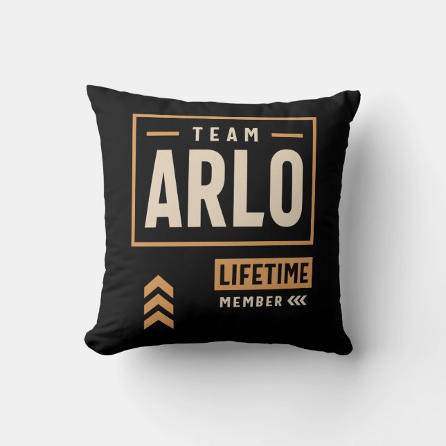 Arlo Personalized Name - Funny Arlo Throw Pillow (Front)