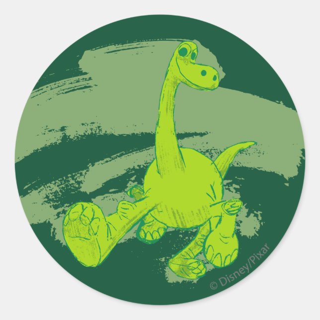 Arlo Sketch Classic Round Sticker (Front)