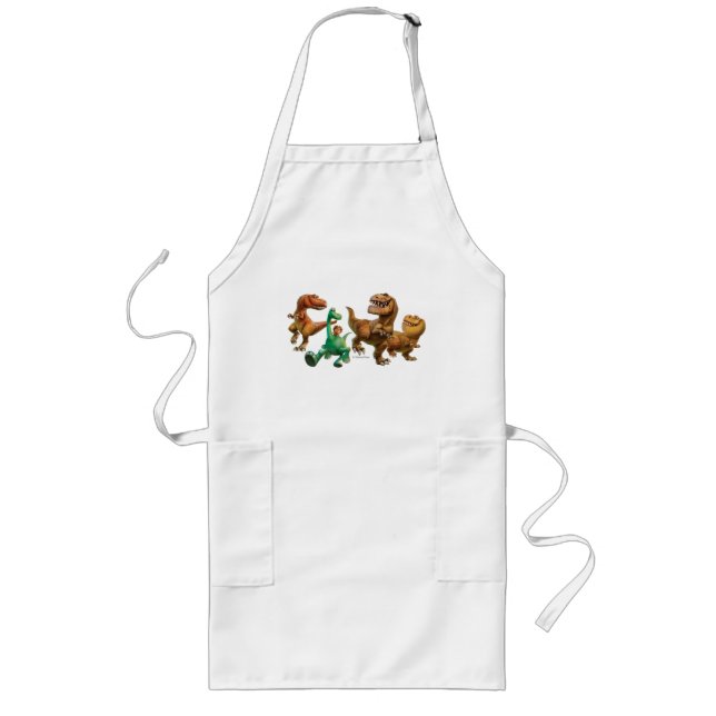 Arlo, Spot, and Ranchers In Field Long Apron (Front)
