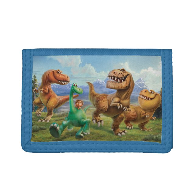 Arlo, Spot, and Ranchers In Field Tri-fold Wallet (Front)