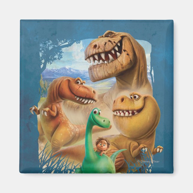 Arlo, Spot, and Ranchers In Forest Magnet (Front)