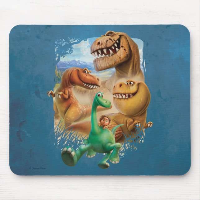 Arlo, Spot, and Ranchers In Forest Mouse Pad (Front)