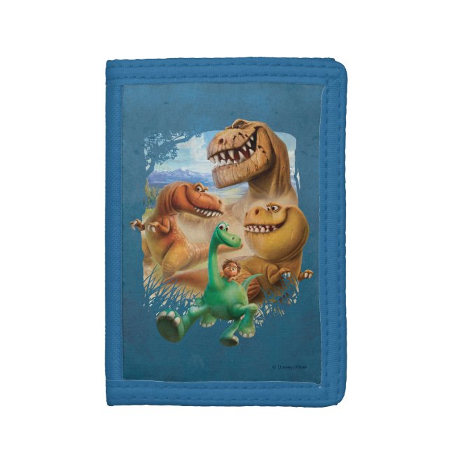 Arlo, Spot, and Ranchers In Forest Trifold Wallet (Front Vertical)