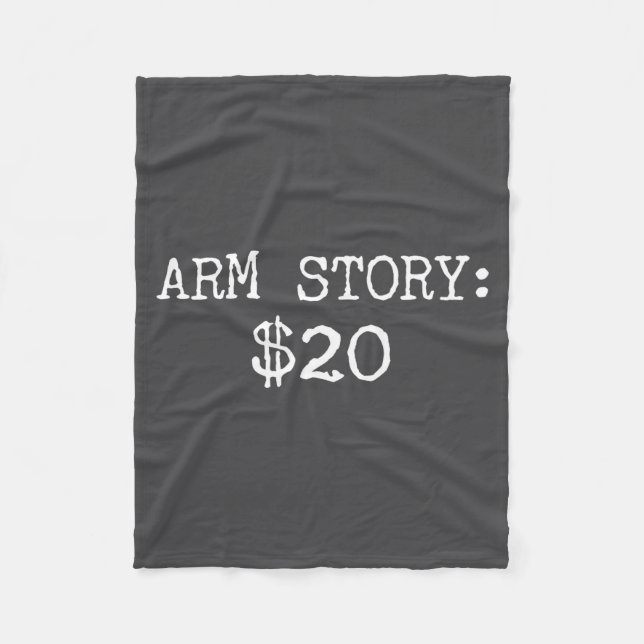 Arm Amputee Funny Gift Humor Missing Limb Quote  Fleece Blanket (Front)