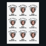 Arm Bachelorette Party Funny Photo Groom's Face Temporary Tattoos<br><div class="desc">Fun accessory for the bride's friends and family to wear on her bachelorette party. Add your own photo of the groom and personalize with your own text.</div>