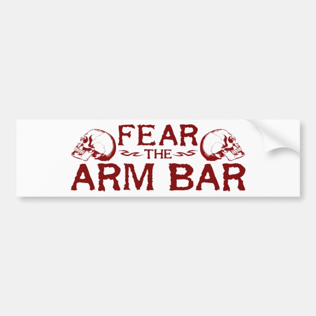 Arm Bar Bumper Sticker (Front)