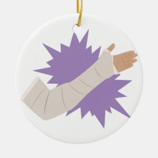 Arm Cast Ceramic Ornament