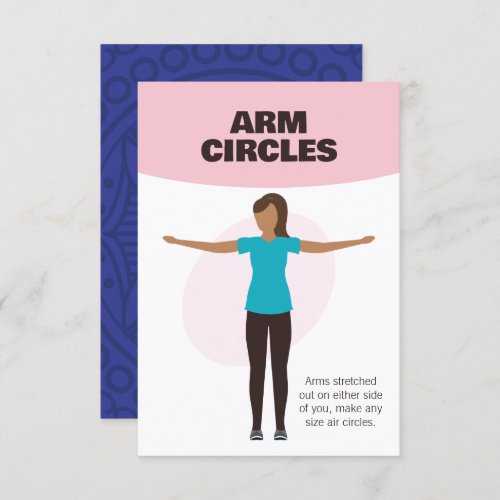 Arm Circles _ Personalized Exercise Fitness Cards