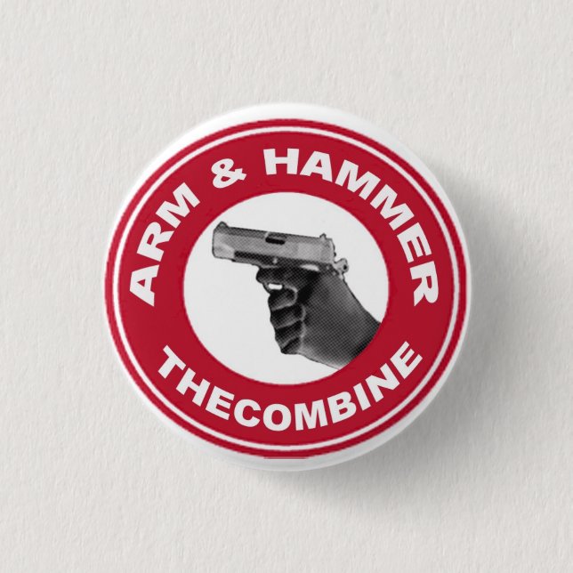 Arm & Hammer Button (Front)